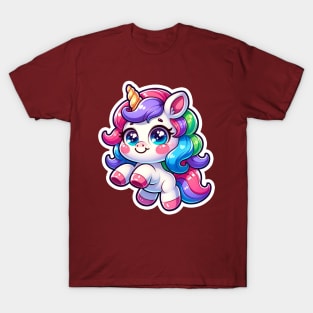 Unicorn Critter Cove Cute Animal A Splash of Forest Frolics and Underwater Whimsy! T-Shirt